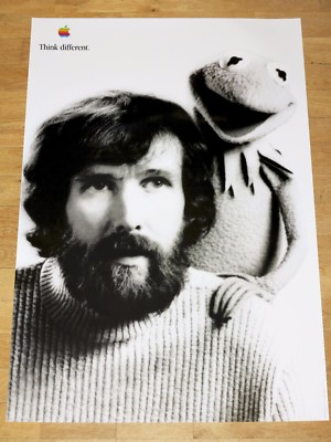 Apple Think Different Poster - Jim Henson / 24 x 36 by Steve Jobs 61 x 91 cm