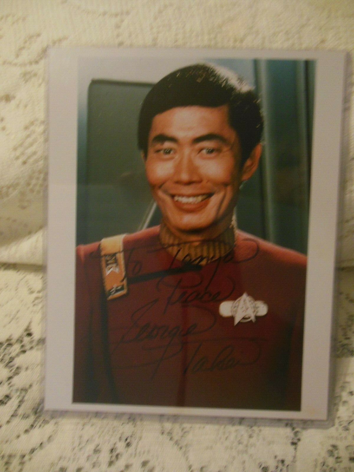 GEORGE TAKEI Star Trek SULU 8 X 10 Autographed PHOTO