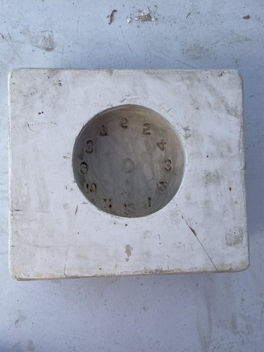 Vintage Tea Pot Clock Ceramic Casting Mold (118)