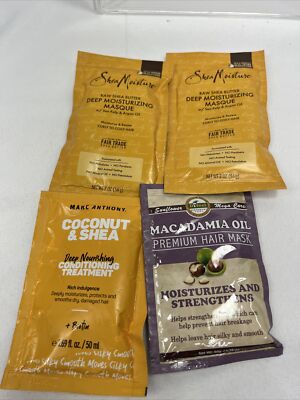 (4) Marc Anthony Shea Moisture Difeel Deep Conditioning Hair Mask Gift Set 1.75