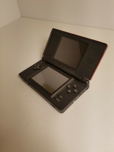 Nintendo DS Lite Crimson Red & Black Handheld System Console Only .Broken