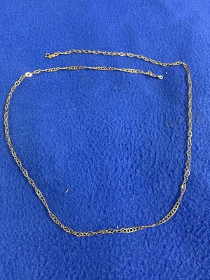 14k Gold Chain Necklace Chain Link Pattern 4.75 Grams 28'' Long