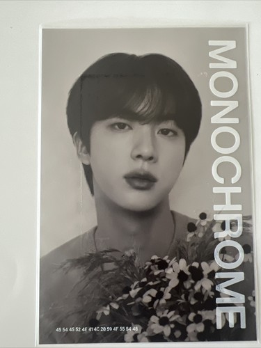 BTS JIN MONOCHROME POP UP OFFICIAL PRINTED PHOTO | eBay