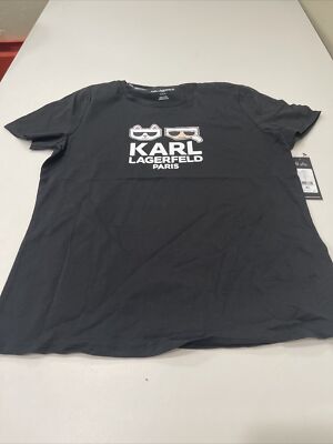 Karl Lagerfeld KARL AND CHOUPETTE EMOJI TEE Black Size M