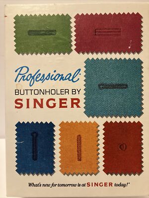 Professional Buttonholer by Singer Vintage 1973