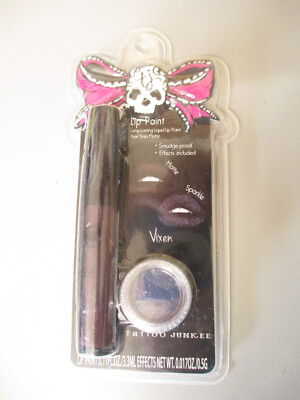 Tattoo Junkie GOTH Lip Paint & Effects, Matte  + Sparkle Color - Sealed ~ CHOICE