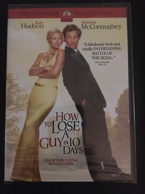 NEW & SEALED How to Lose a Guy in 10 Days (DVD, 2003) Hudson, McConaughey Comedy