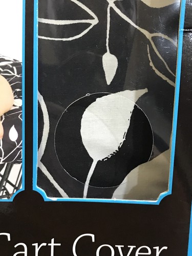 Balboa Baby Shopping Cart Cover Black White Leaf