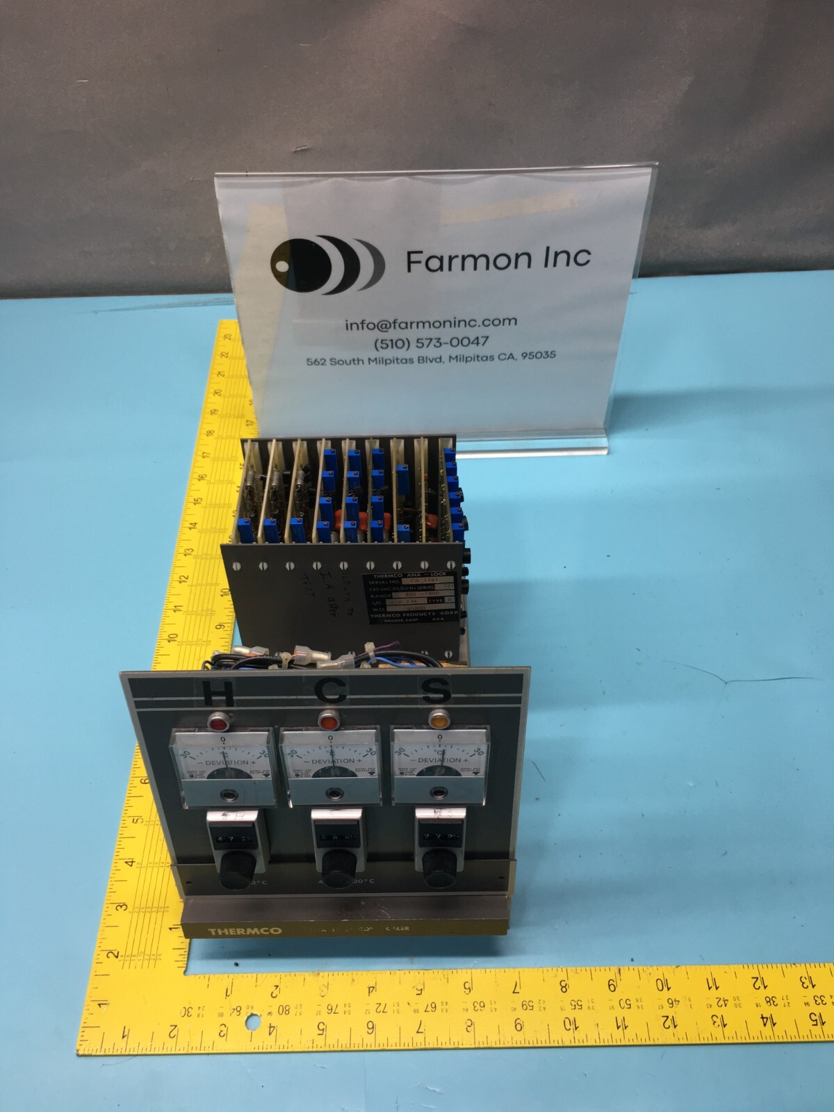 THERMCO 100460-002 SERIES 321 ANA-LOCK CONTROLLER TYPE R RANGE 400-1400, 136371