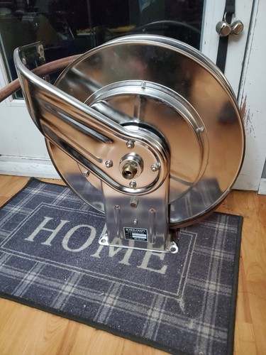 ReelCraft 7800 OLS Heavy Duty Stainless Spring Retractable Hose Reel 1/2