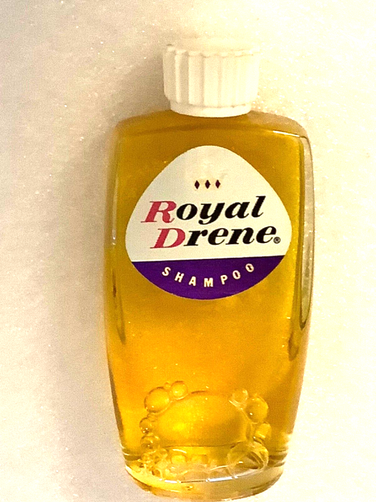 1950S ROYAL DRENE SHAMPOO PROCTOR & GAMBLE GLASS BOTTLE NOS UNOPENED Vintage
