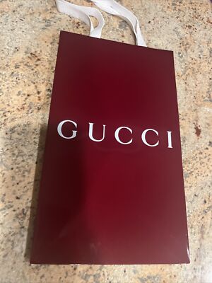 GUCCI EMPTY GIFT BAG , BAG SIZE 11 x6.75 x4.5 