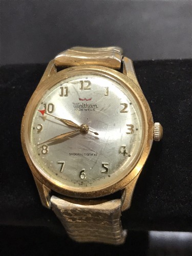 【ジャンク品扱い】 WALTHAM 17JEWELS パーツ Waltham 17 Jewels Shock Resistant Swiss Watch Beautiful