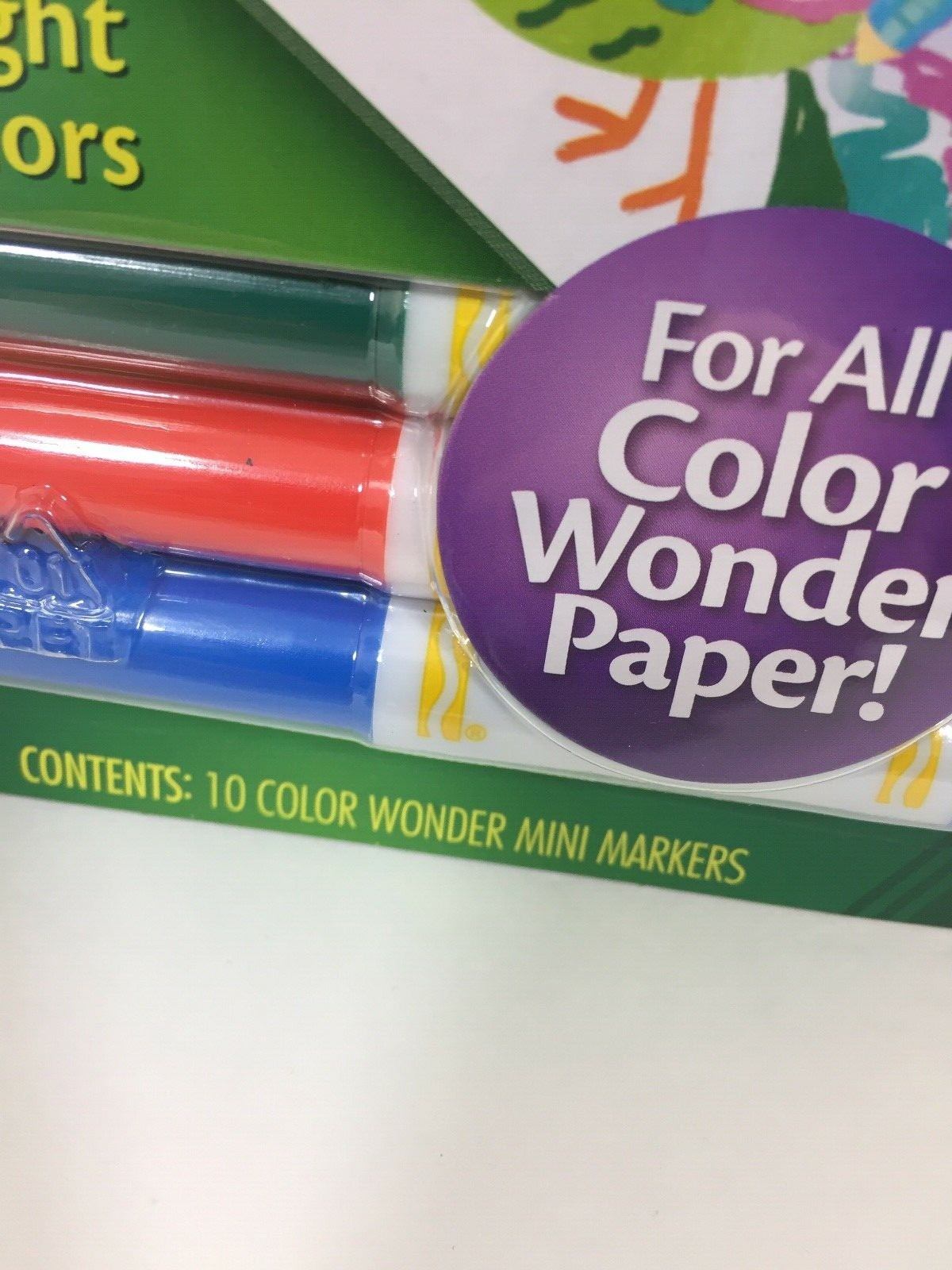 Crayola Color Wonder 10 Mini Markers Bright Colors 75-2279 New in package