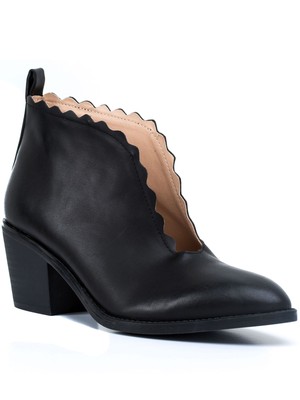 

Женские туфли GC SHOES Black Heel V Maris Almond Toe Block Heel Slip On Shootie, Черный, MARIS