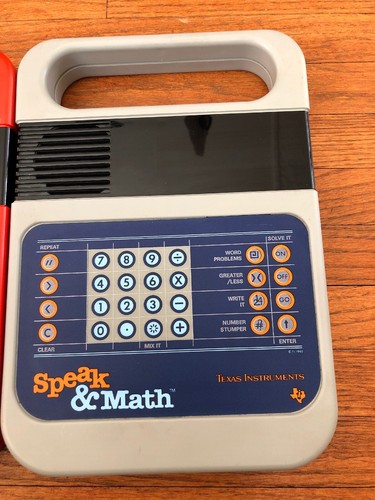 Vtg Texas Instruments Speak & Spell And Speak & Math 1978