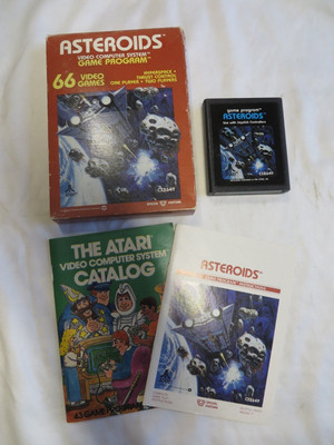 Vintage Atari Video Cartridge Game Asteroids 1981