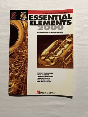 Essential Elements Band Method Eb Baritone Saxophone Book 2  - Free Shipping!