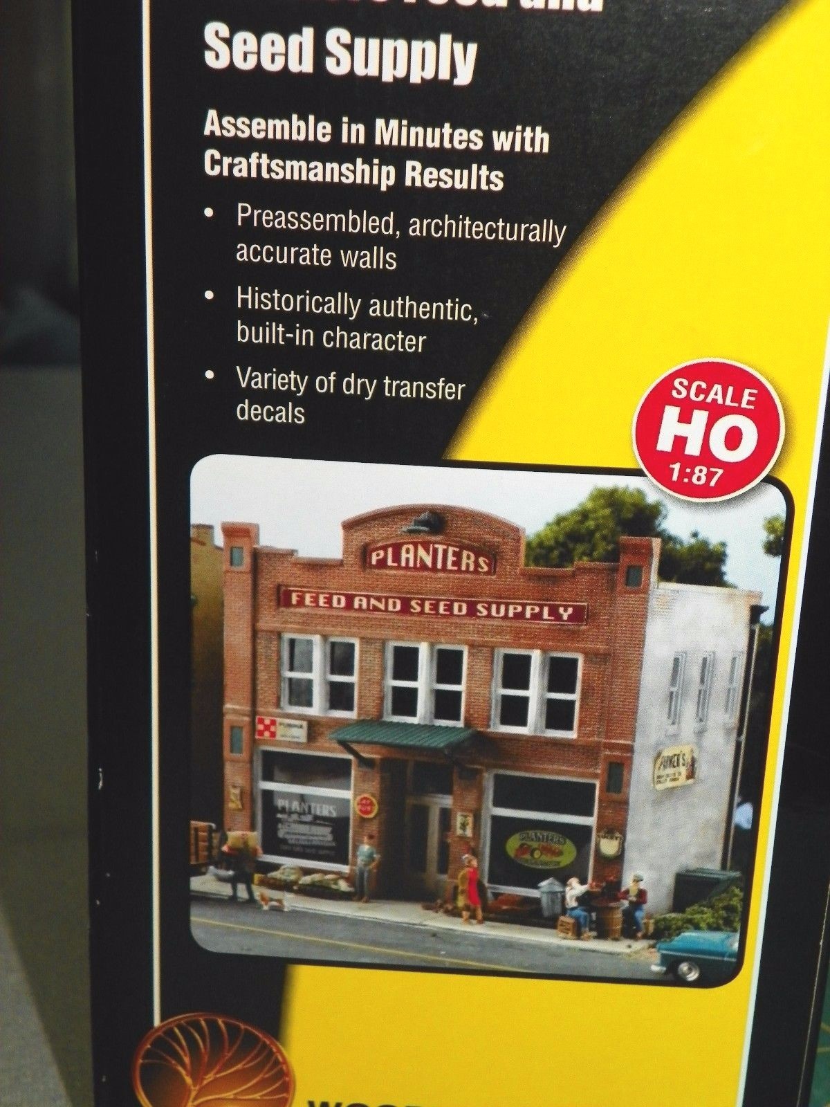 Woodland Scenics 'HO' Pre-Fab Bldg Planters Feed & Seed PF5181 NIB