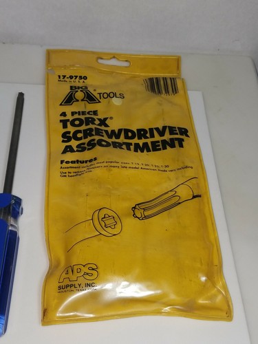 Big A Tools 4 Piece Torx Screwdriver Assortment  T15, T20, T25, T30