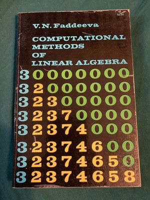 V. N. Faddeeva Computational Methods of Linear Algebra PB 1959