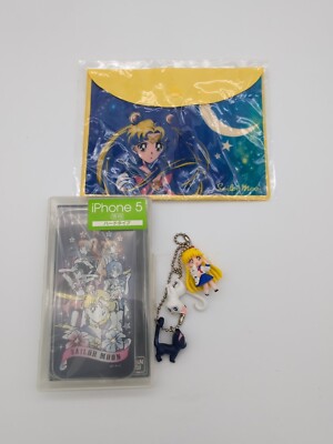 Sailor Moon Swing Gacha Gashapon Mini Figure Charm Keychain and Pouch