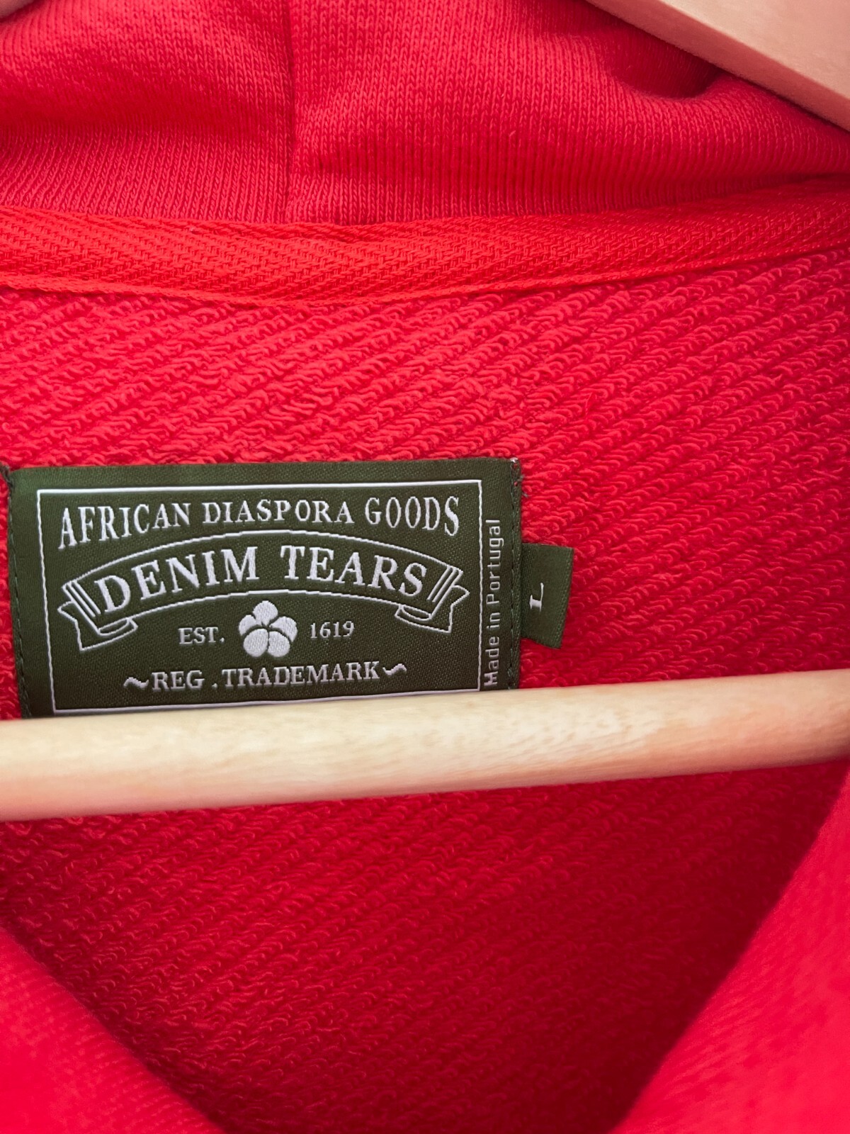 Pre-owned Denim Tears Red Hoodie - S M L Xl - ? Sale- Fast Free Shipping ?