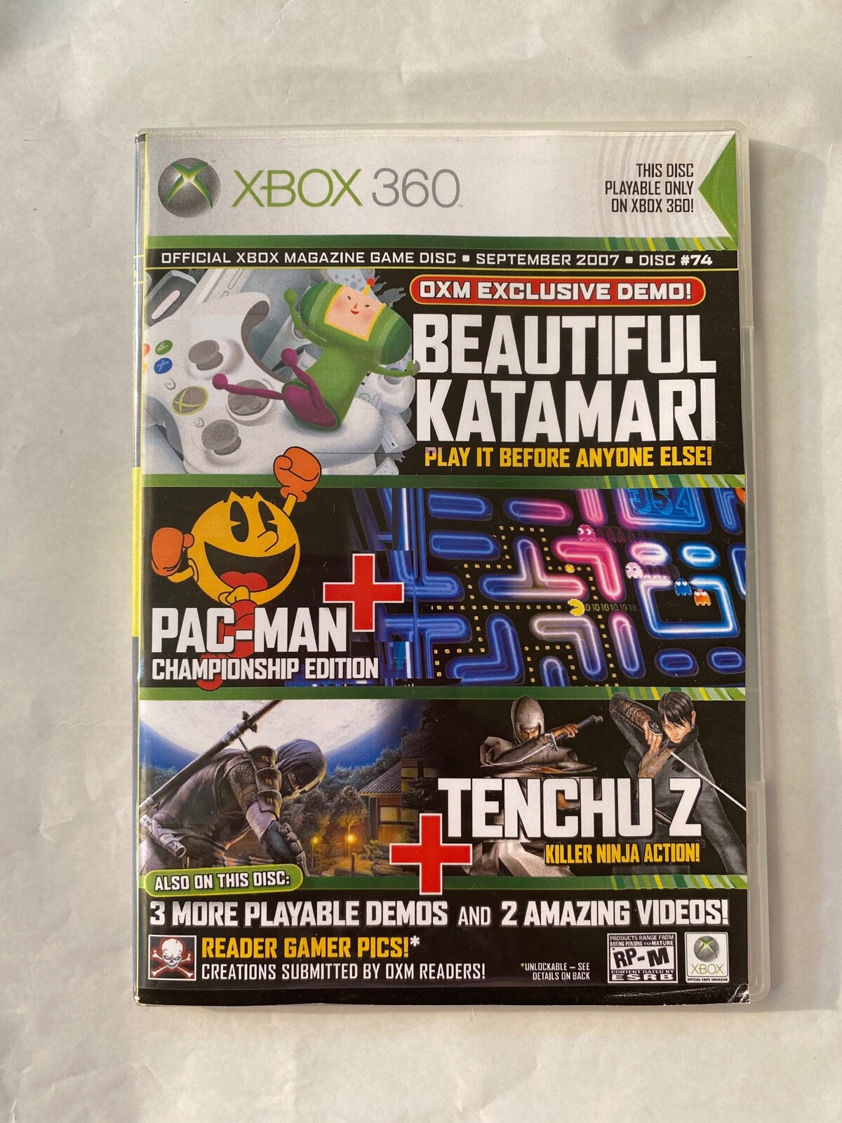 Official Xbox 360 Magazine Game Disc #74 Demos Sep 2007
