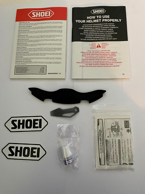 SHOEI HELMET NEOTEC 11 2 ACCESSORIES BAG BREATH GUARD 2 MANUALS PINLOCK SILICONE