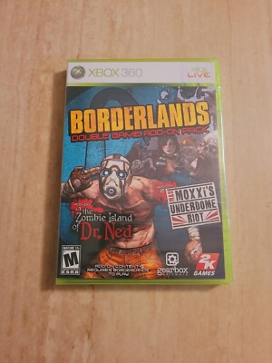 Borderlands Double Game Add-On Pack Xbox 360 Brand New Sealed 