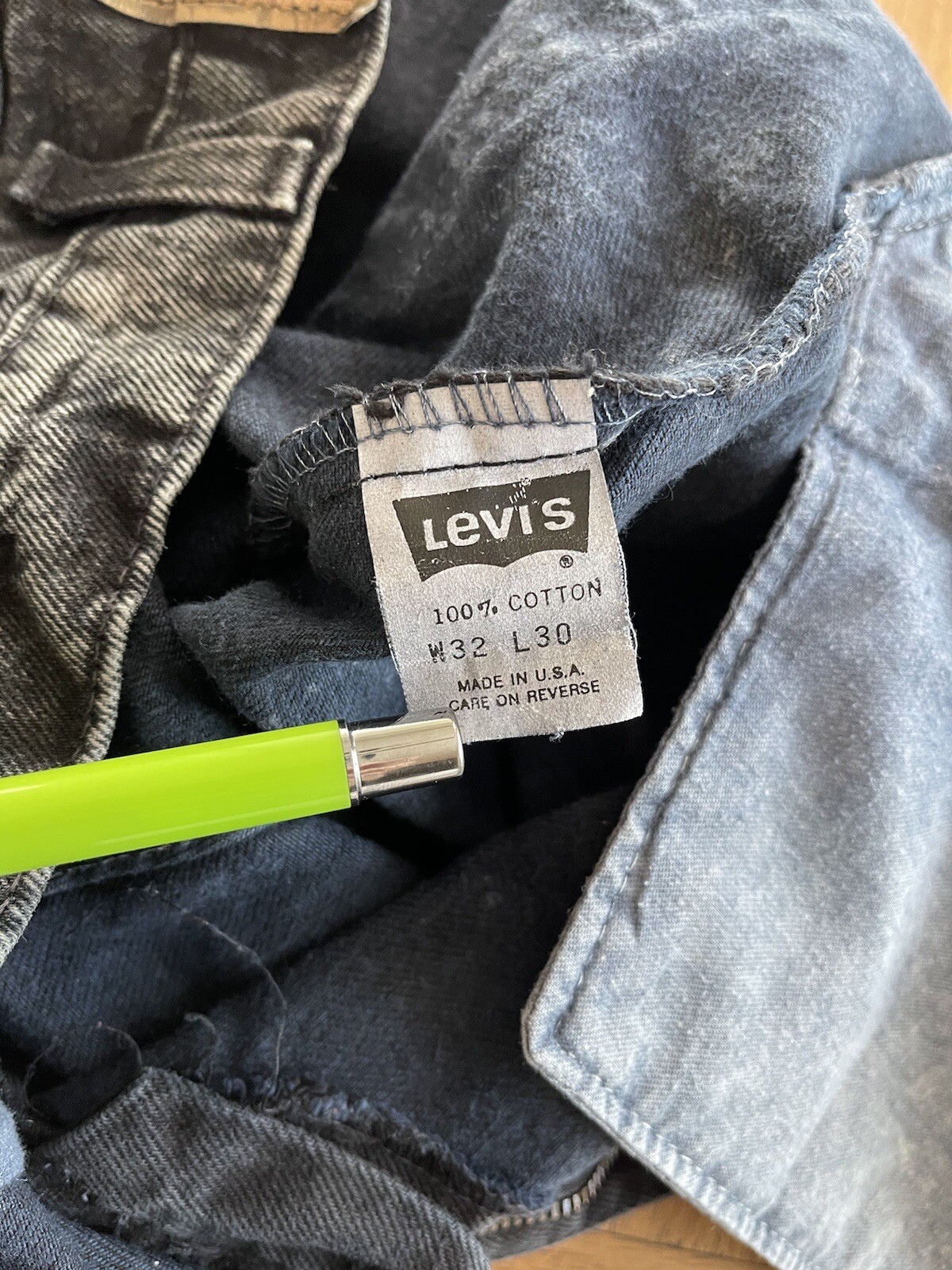 Джинсы Vintage Levi s 506 Black Jeans W32/L30: купить с доставкой из США,  цена 4 515 руб - (363712988924)