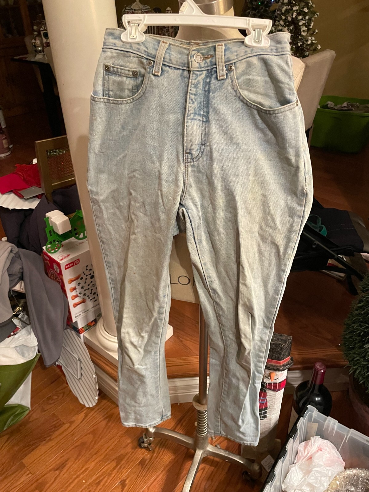Size 4 Vintage New York NY Line MOM Jeans Denim Light Blue