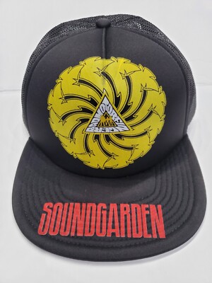 80s 90s Flashbacks Red SG Trucker Black Hat Snapback Adjustable