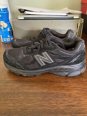 Women's New Balance 990v3 Triple Black Size 9.5 Used 100 Women's New Balance 990v3 Triple Black Size 9.5 Used 100