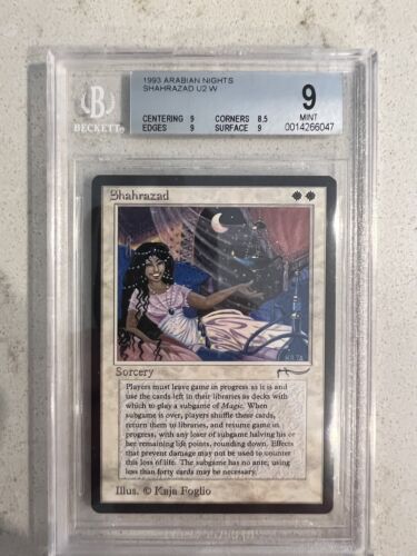 MTG Arabian Nights Shahrazad BGS Graded 9 Mint NM Unplayed MTG Arabian Nights Shahrazad BGS Graded 9 Mint NM Unplayed