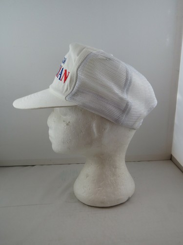 Vintage Stitched Trucker Hat - Molson Canadian All White with Logo -  Snapback