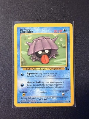 Shellder Unlimited Common Fossil 54/62 LP