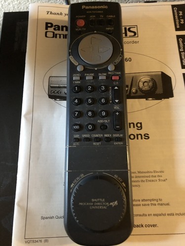 Panasonic PV-9450 VHS VCR Video Player - Great Working Condition