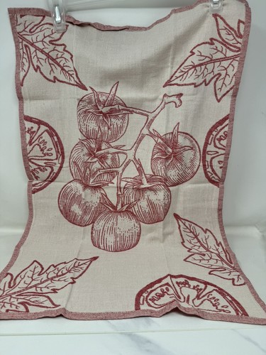 Set Of 4 Jacquard Vegetable-Themed Tea Towels Sea Me At Home. Absorbent Cotton