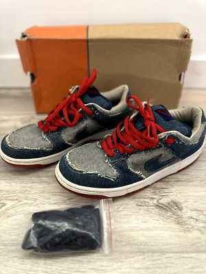 SUPER RARE BRAND NEW IN BOX Size 10 - Nike SB Dunk Low Pro Reese Forbes Denim