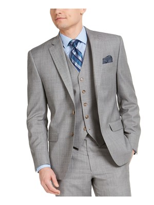 

RALPH LAUREN Мужской серый однобортный пиджак стрейч, LTTM12AM0050
