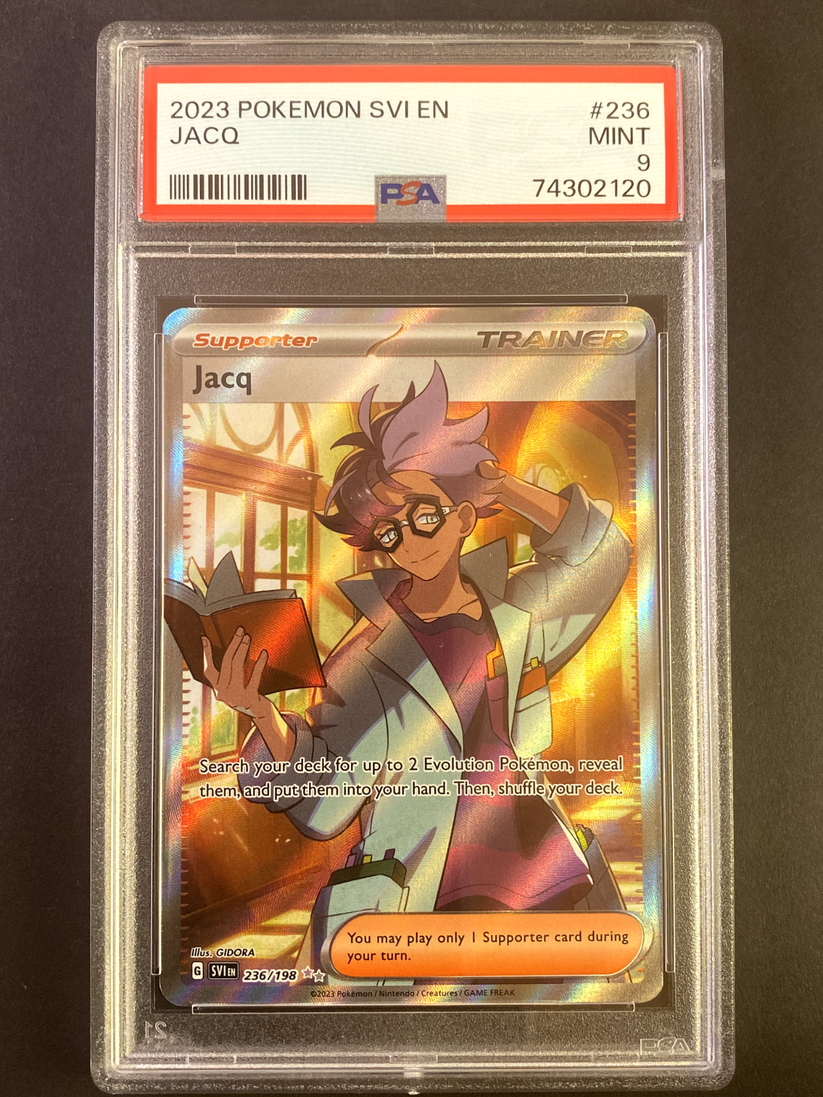 PSA 9 Jacq 236/198 Scarlet & Violet 2023 MINT | eBay