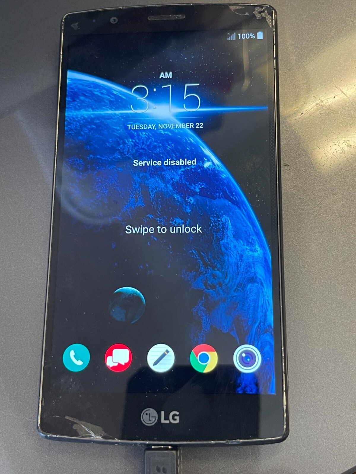 Lg G4 32GB BLACK VERIZON ANDROID 4G LTE SMARTPHONE MODEL VS986 COMES AS SHOWN