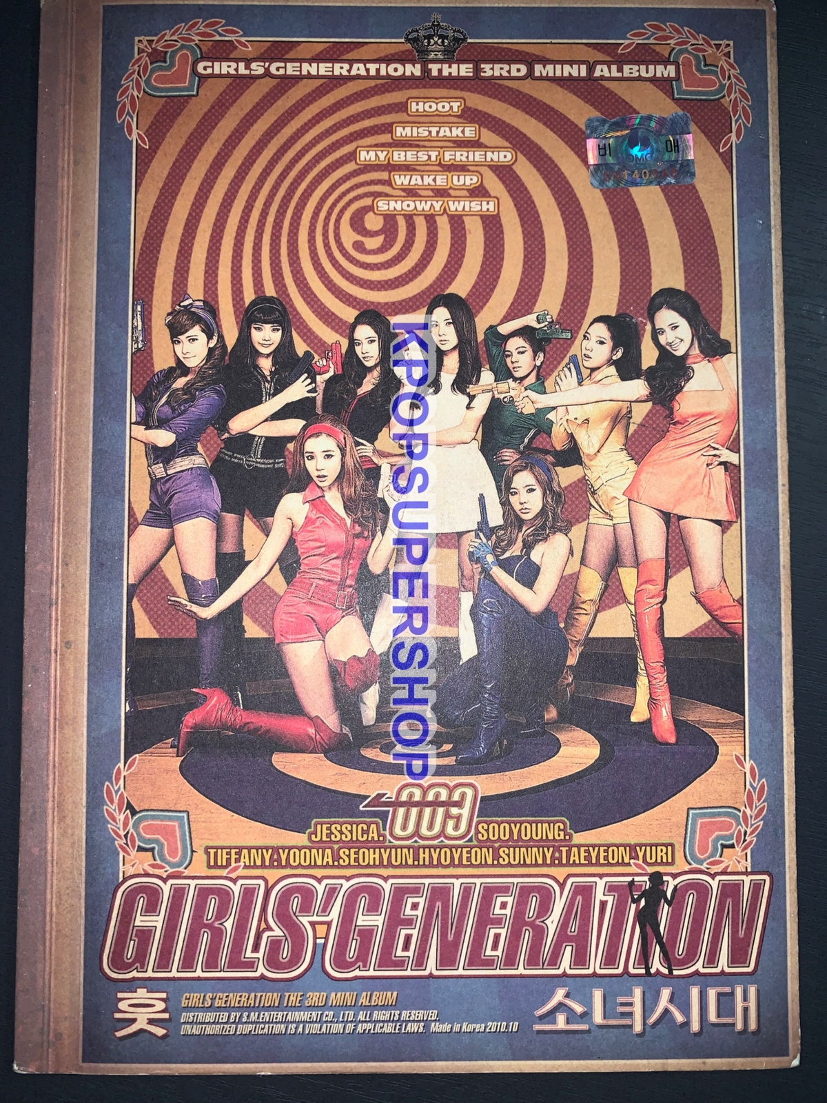 Girls' Generation 3rd Mini Album Hoot Autographed Signed CD Great