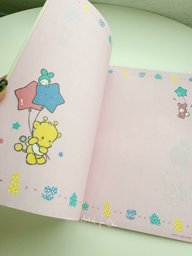 Sanrio Vintage PauPipo Baby Giraffe Notebook And Bag PauPipo Set