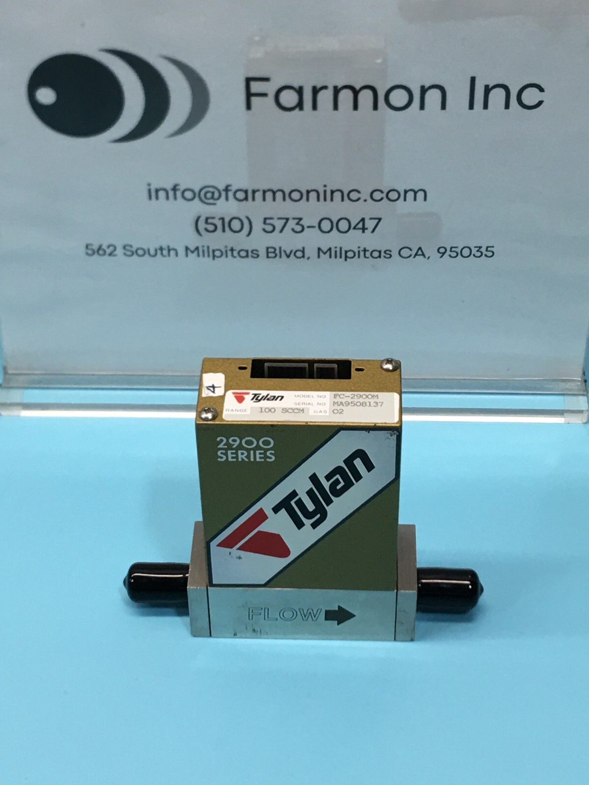 Tylan FC-2900M Mass Flow Controller, MFC, O2, 100 SCCM, 172856