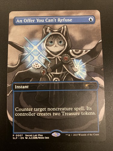 断れない提案　MTG プレイマット　猫ジェイス Ultra Pro: 断れない提案（猫ジェイス） プレイマット