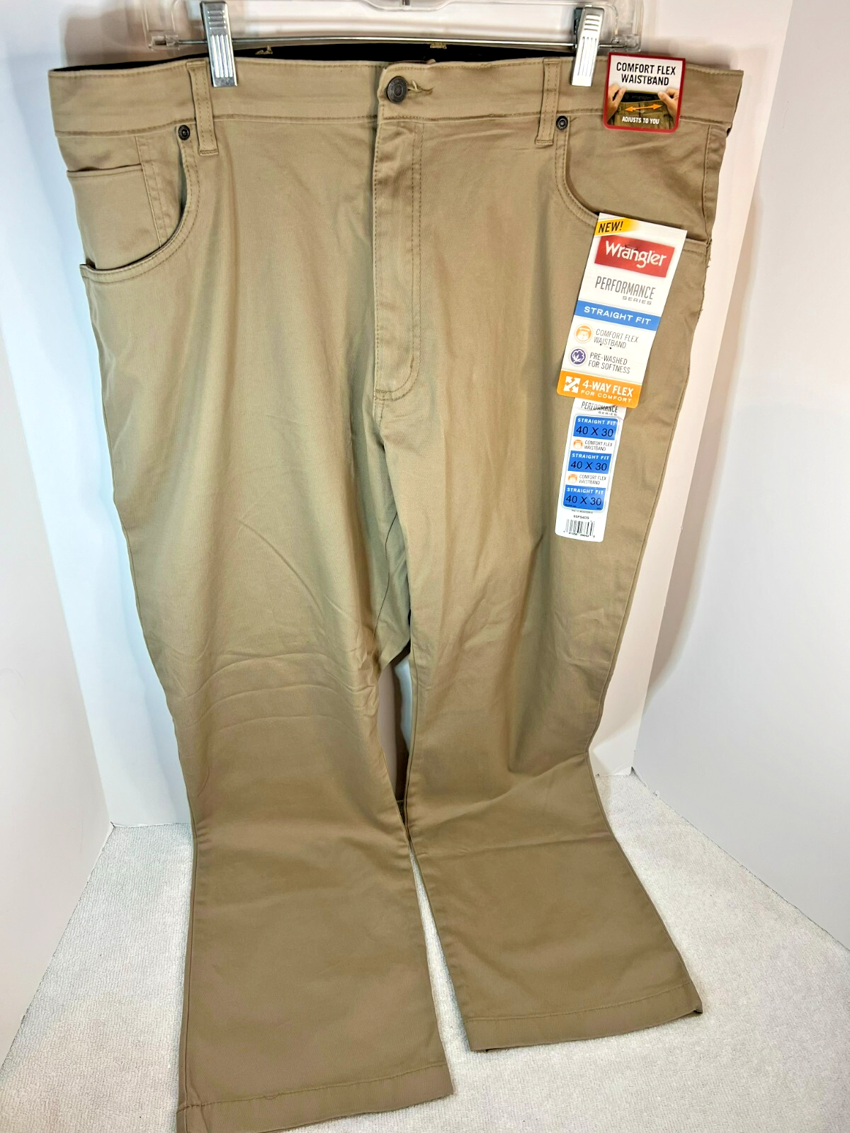 Wrangler Performance Series Straight Fit Comfort Flex Waistband Mens 40 X  30 NWT | eBay