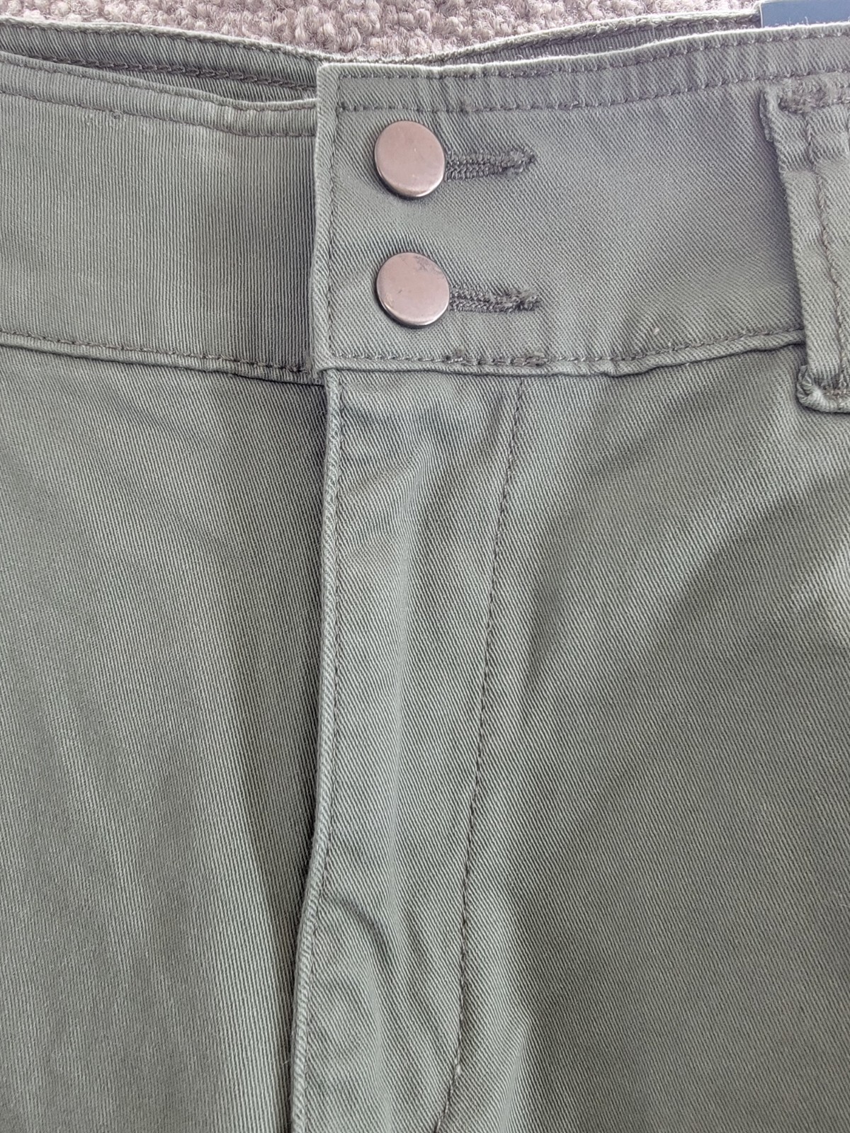 JAG High Rise Stretch Slim Tapered Leg Cargo Pants Women's 12/27 Sage Button Zip - Picture 10 of 18