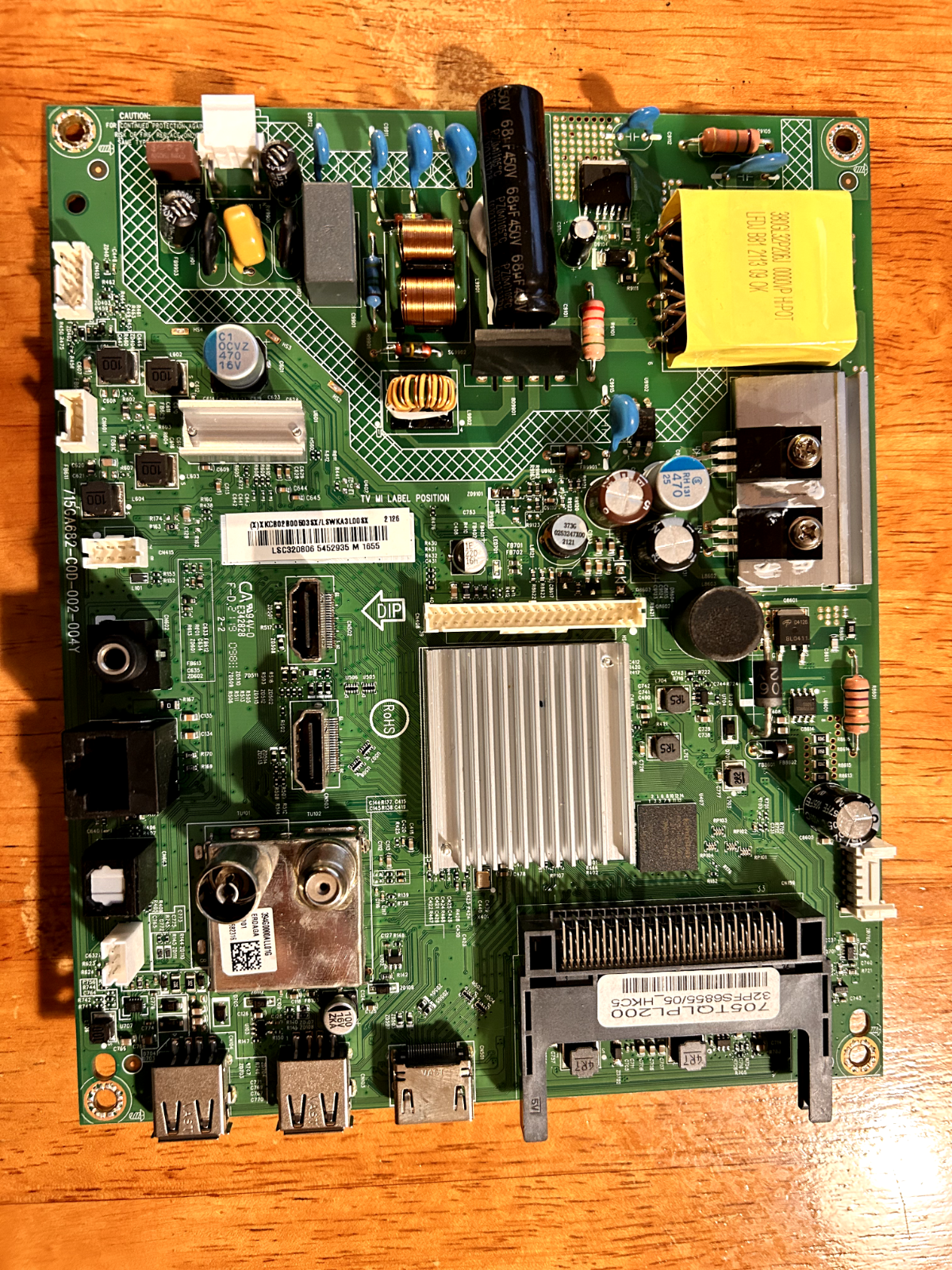 VINABTY 996596001555 - Mando A Distancia De Repuesto Para Televisores Philips 32PFS6401 49PFH5501 55PUS6401 5501 6501 Con Botón Netflix